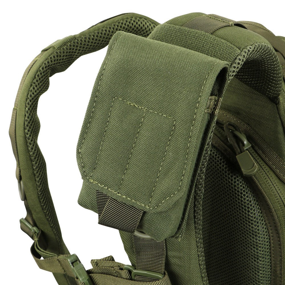 Funda universal verde para móvil con cierre de velcro, compatible con sistema MOLLE