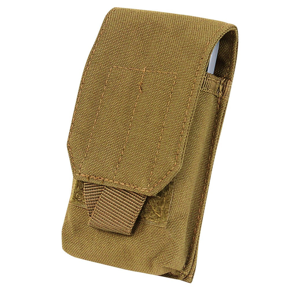 Funda universal verde para móvil con cierre de velcro, compatible con sistema MOLLE