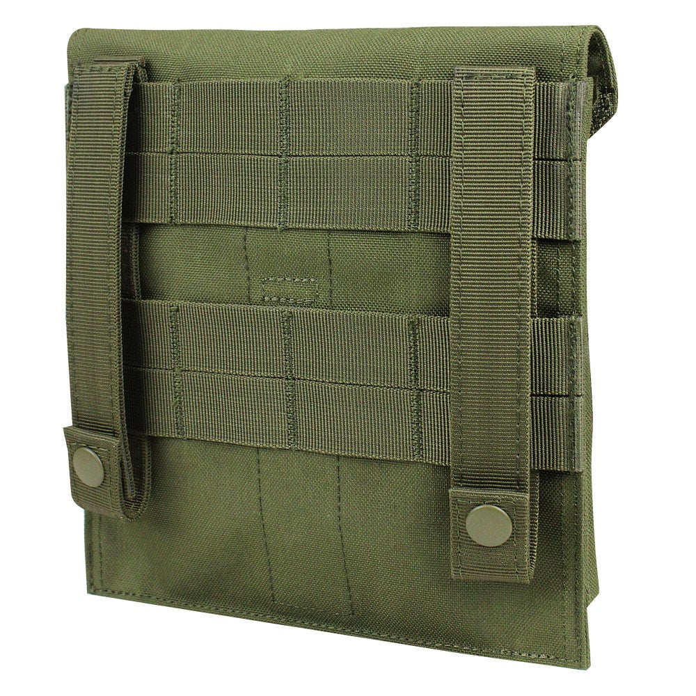 Funda utilitaria lateral para portaplacas verde, vista del producto