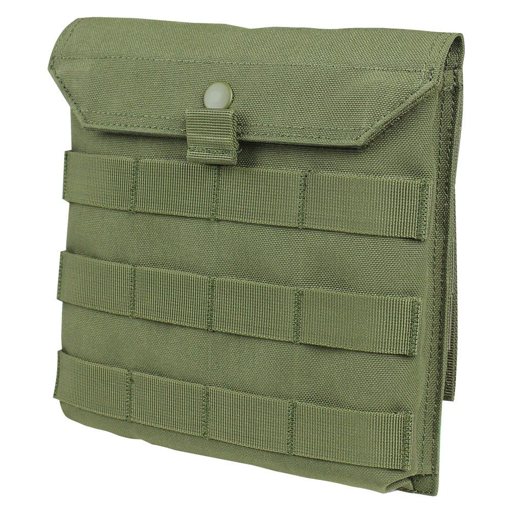Funda utilitaria lateral para portaplacas verde, vista del producto