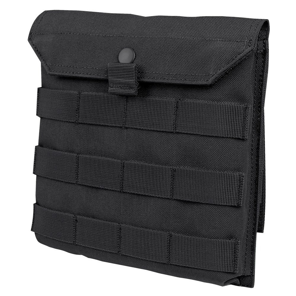 Funda utilitaria lateral para portaplacas verde, bolsa plana para fijar a CIRAS