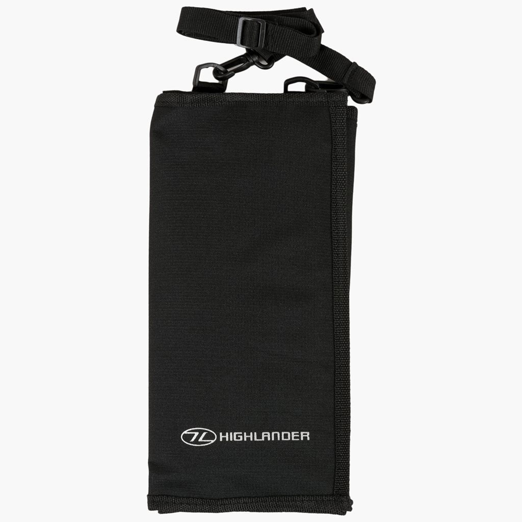 Funda impermeable para mapa negra con ventana de PVC y cierre MAP001-BK