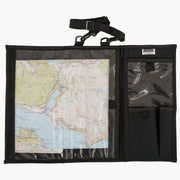 Funda impermeable para mapa negra con ventana de PVC y cierre MAP001-BK