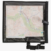 Funda impermeable WANDERER negra para mapa con ventana transparente y correa ajustable