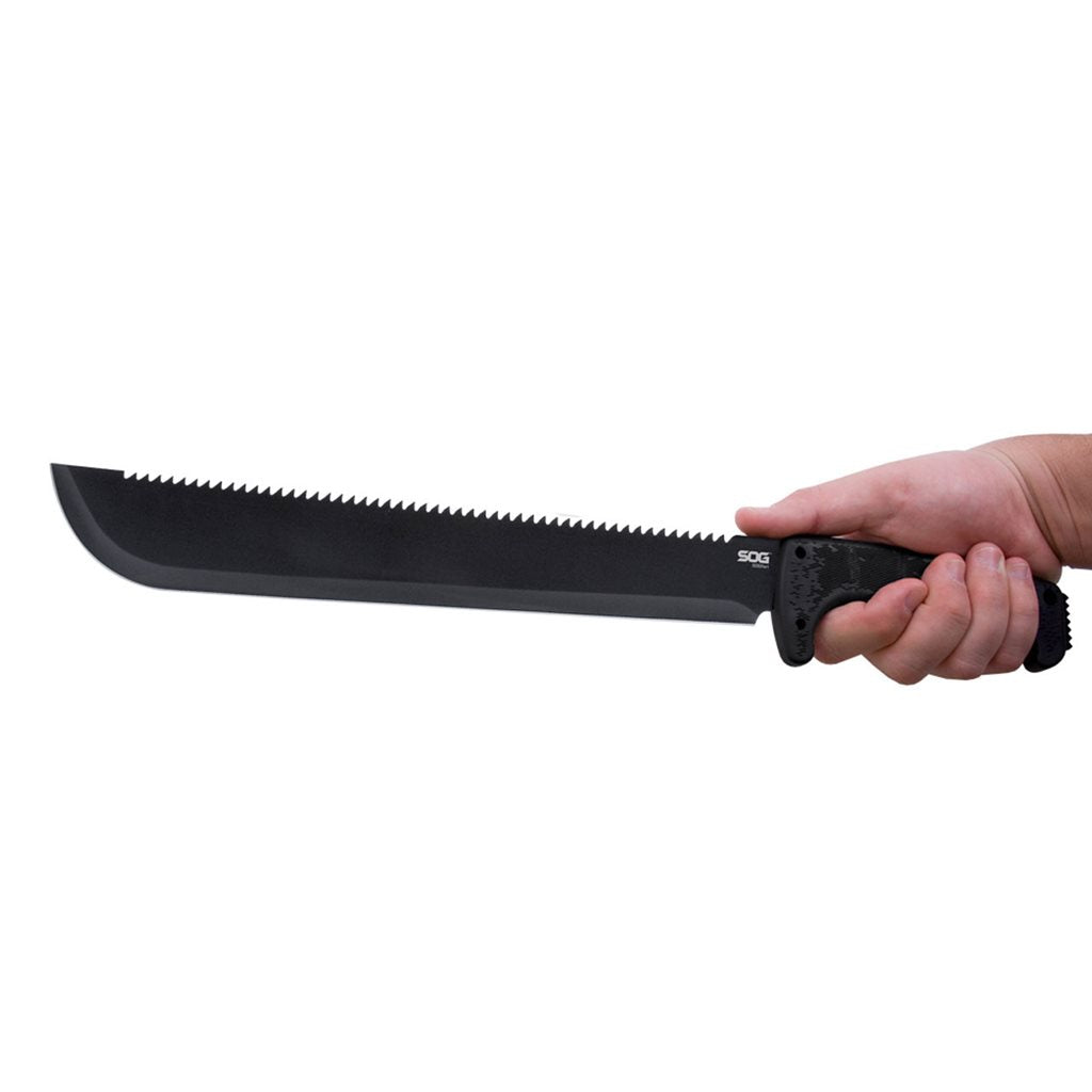 Machete SOGfari 33 cm con funda de nailon negra