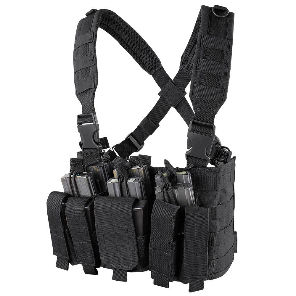 Chaleco táctico Recon Chest Rig verde con portacargadores integrados