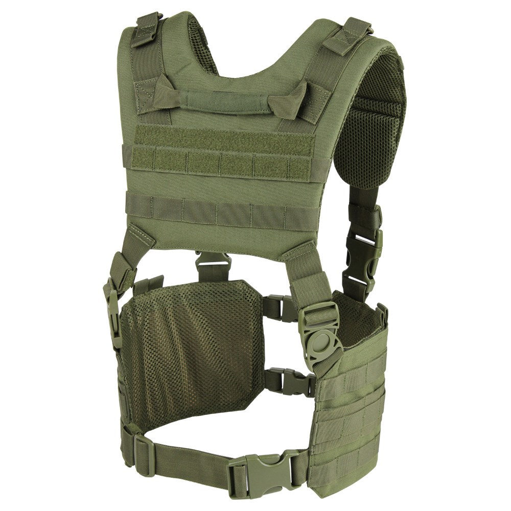 Chaleco táctico Ronin Chest Rig verde Condor, vista frontal