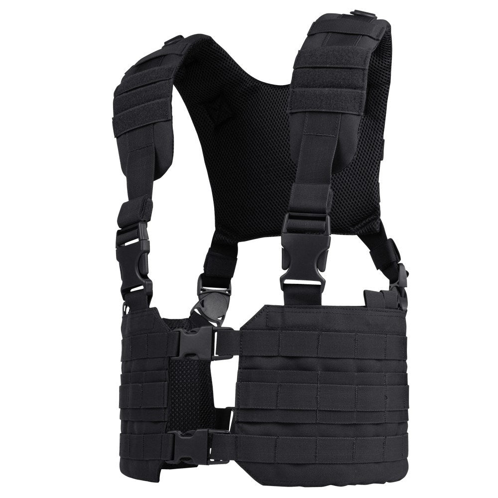 Chaleco táctico Ronin Chest Rig verde de Condor con correas acolchadas y hebillas de liberación rápida