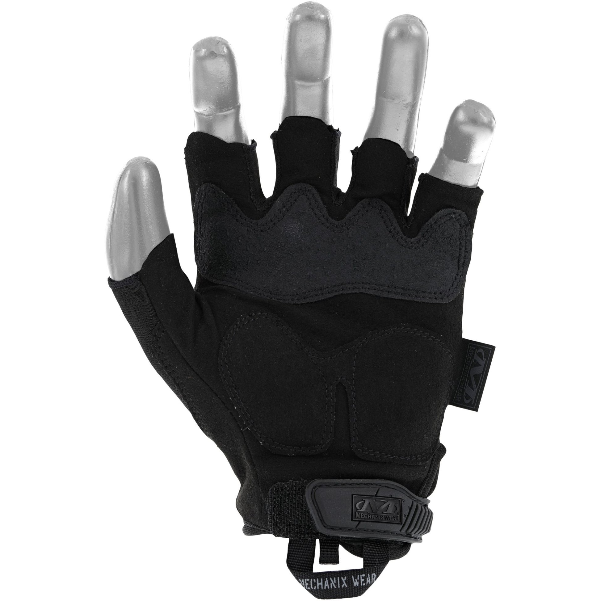 Guantes Mechanix M-Pact sin dedos, color negro
