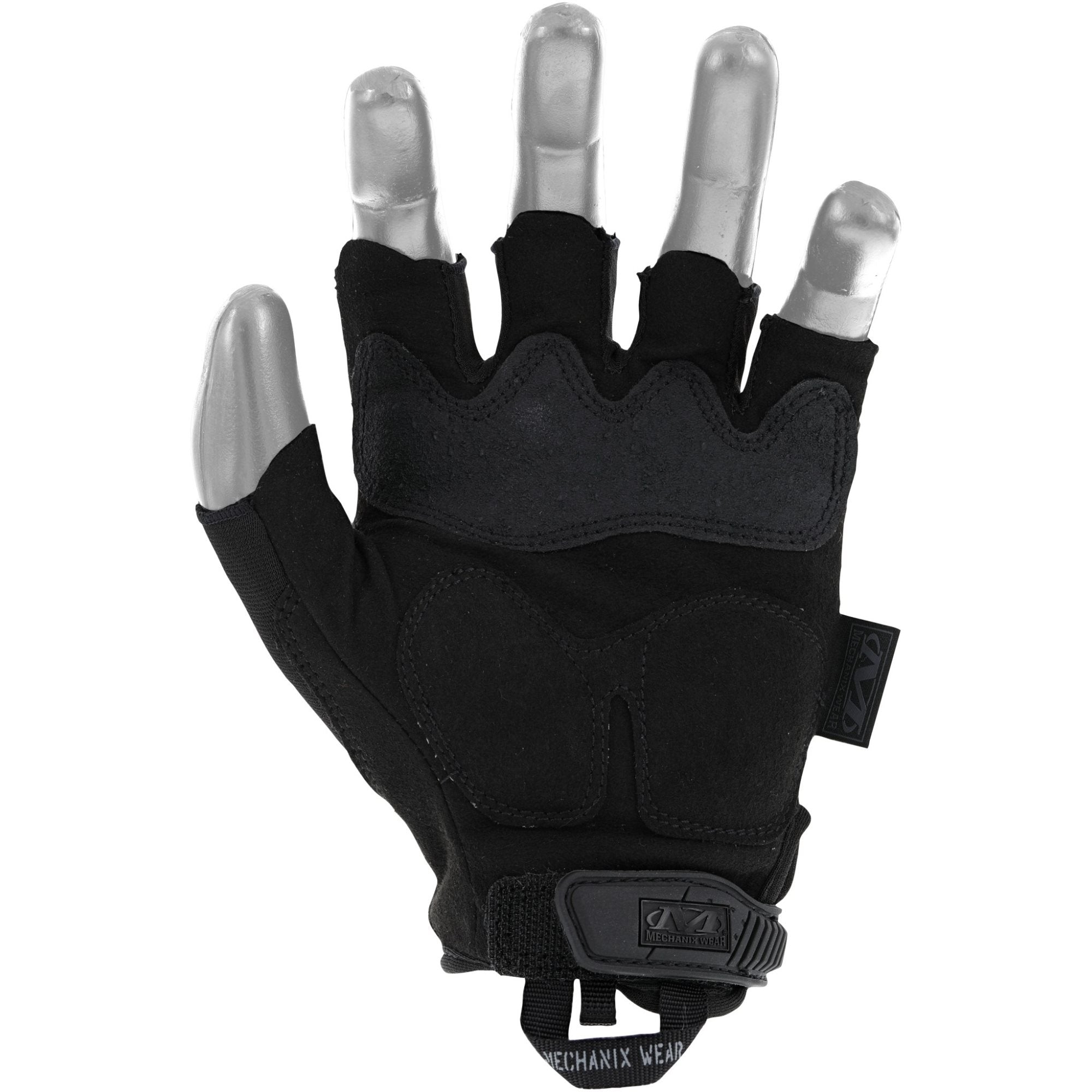 Guantes Mechanix M-Pact sin dedos, color negro