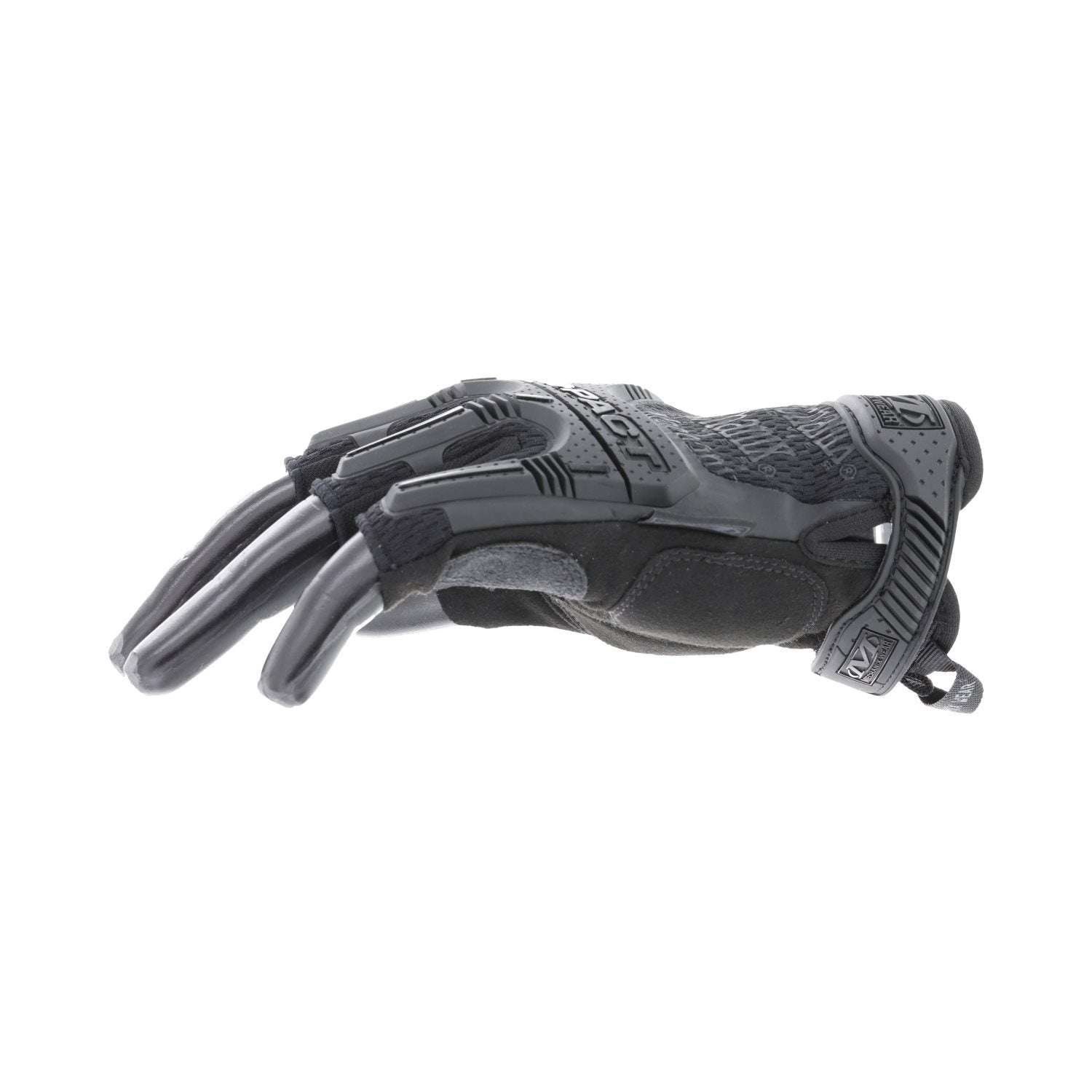 Guantes Mechanix M-Pact sin dedos, color negro