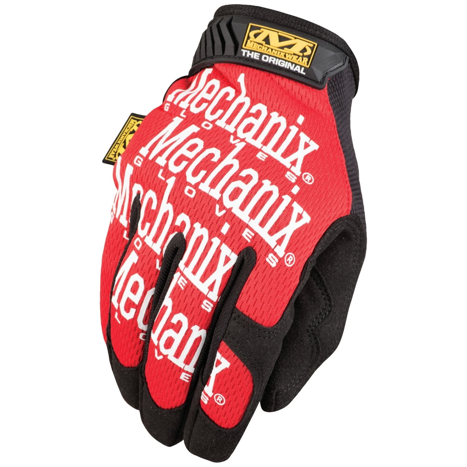 Guantes MECHANIX Original rojos, palma de Clarino y parte superior de Spandex