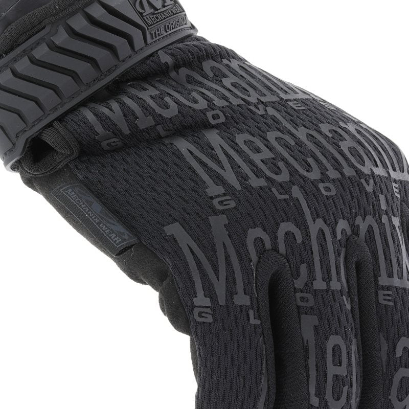 Guantes Mechanix Original Covert negros, palma en Clarino y parte superior en Spandex