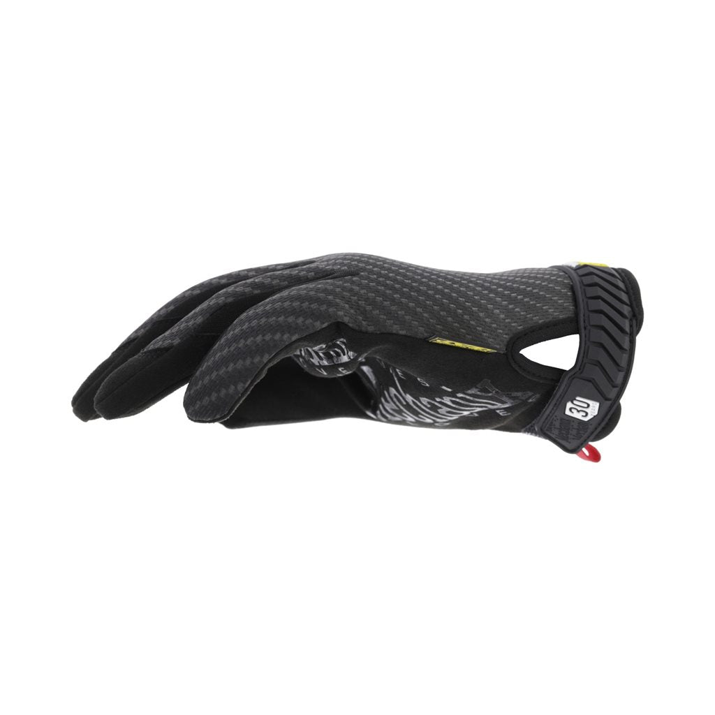 Detalle frontal de los Guantes MECHANIX Original Carbon Back, edición 30º