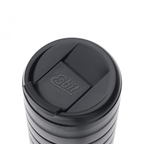Taza térmica MAJORIS 450 ml negra de acero inoxidable