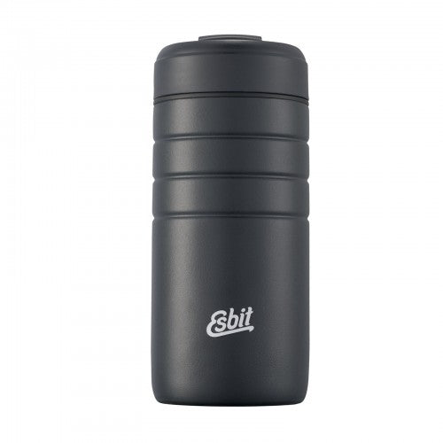 Taza térmica MAJORIS 450 ml negra de acero inoxidable