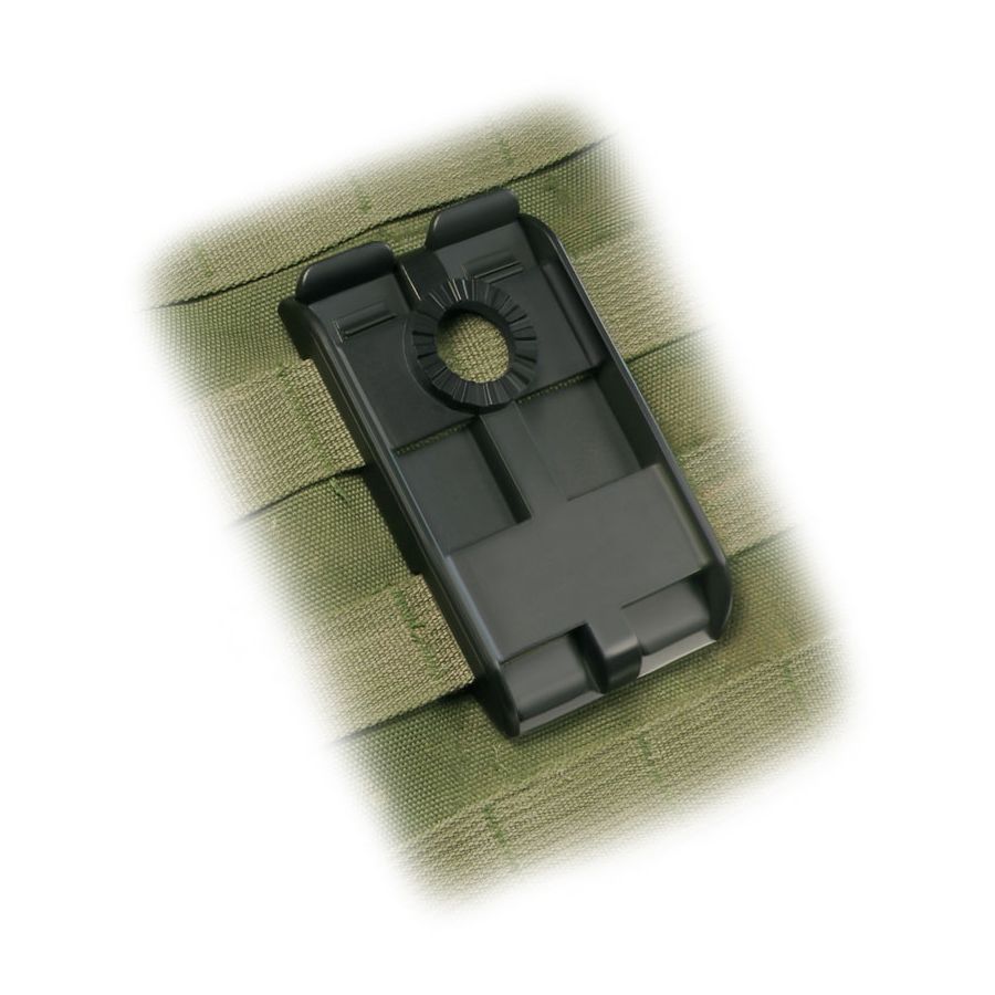 Funda rotativa MOLLE para cargador AK-47/AK-74 negra con sistema de sujeción
