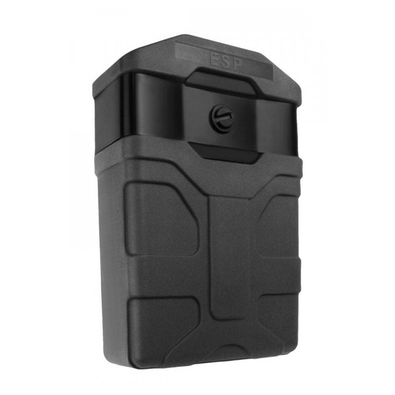 Funda rotativa MOLLE para cargador AK-47/AK-74 negra con sistema de sujeción
