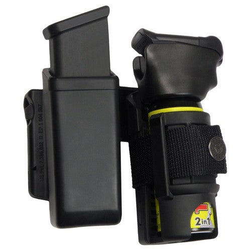 Funda rotatoria SH-04 para cargador 9mm Luger y spray de defensa