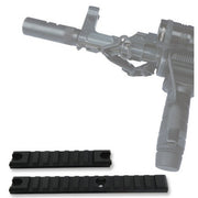 Rail Picatinny Weawer set 2 piezas 155 mm y 98 mm en dural 6061