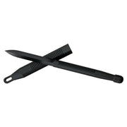 Daga Stiletto negra de policarbonato con funda