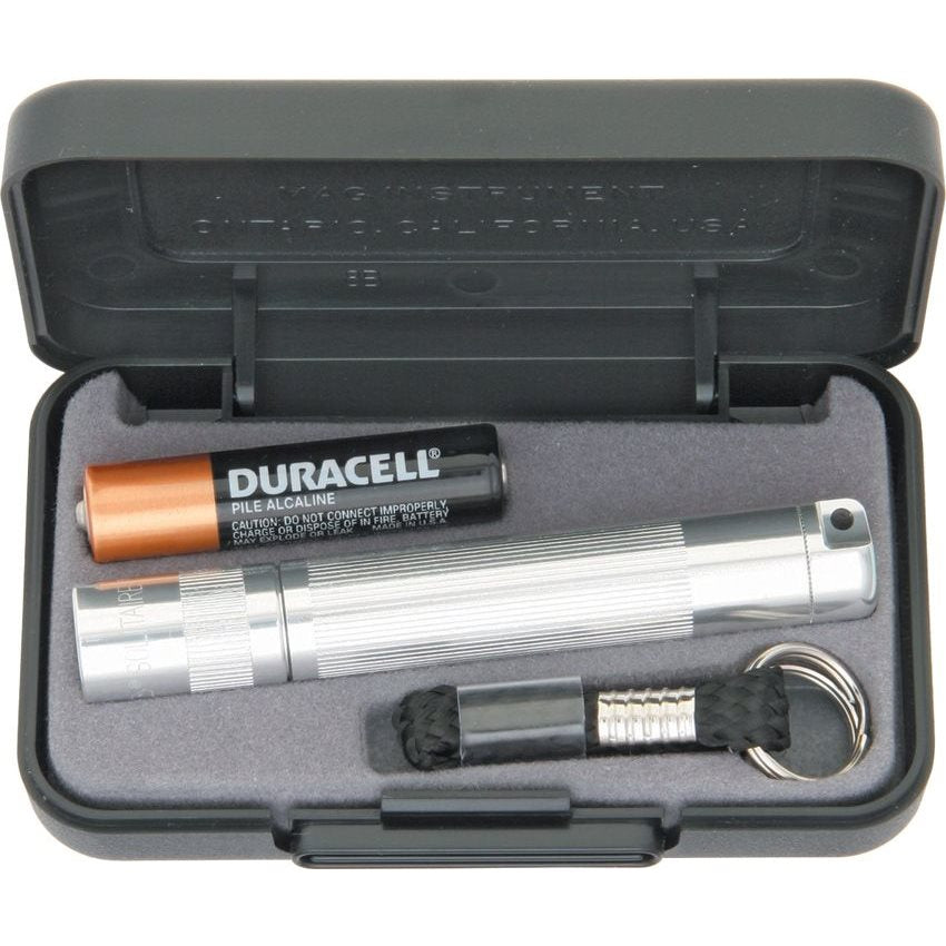 Linterna SOLITAIRE en estuche de regalo, aluminio, peso 24 g, funciona con 1 pila LR3 (AAA)