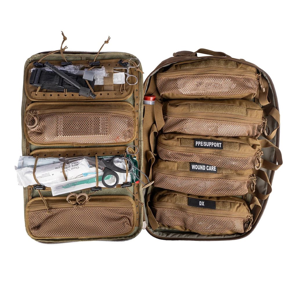 MISSION MEDIC mochila sanitaria táctica compatible con sistema MISSION y fijaciones MOLLE/PALS