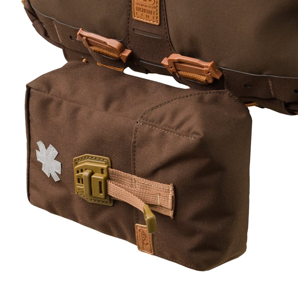 Funda Botiquín Bushcraft First Aid Kit negra en Cordura 263 g/m² con compatibilidad MOLLE/PALS