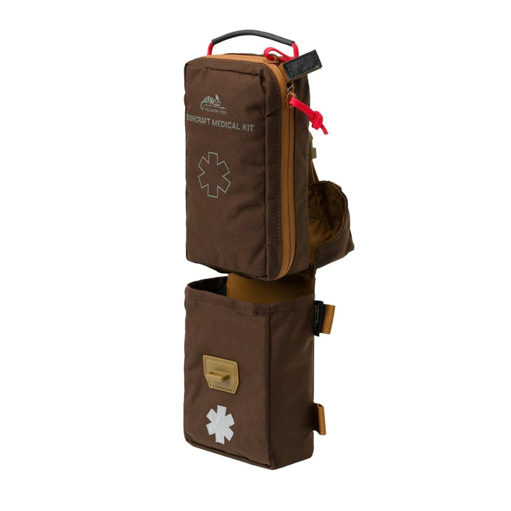 Funda Botiquín Bushcraft First Aid Kit negra en Cordura 263 g/m² con compatibilidad MOLLE/PALS