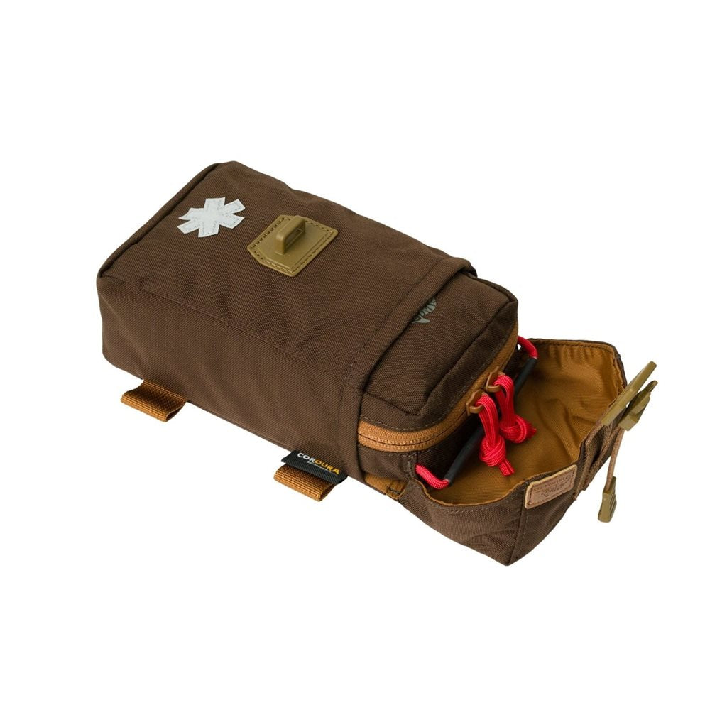 Funda Botiquín Bushcraft First Aid Kit negra en Cordura 263 g/m² con compatibilidad MOLLE/PALS