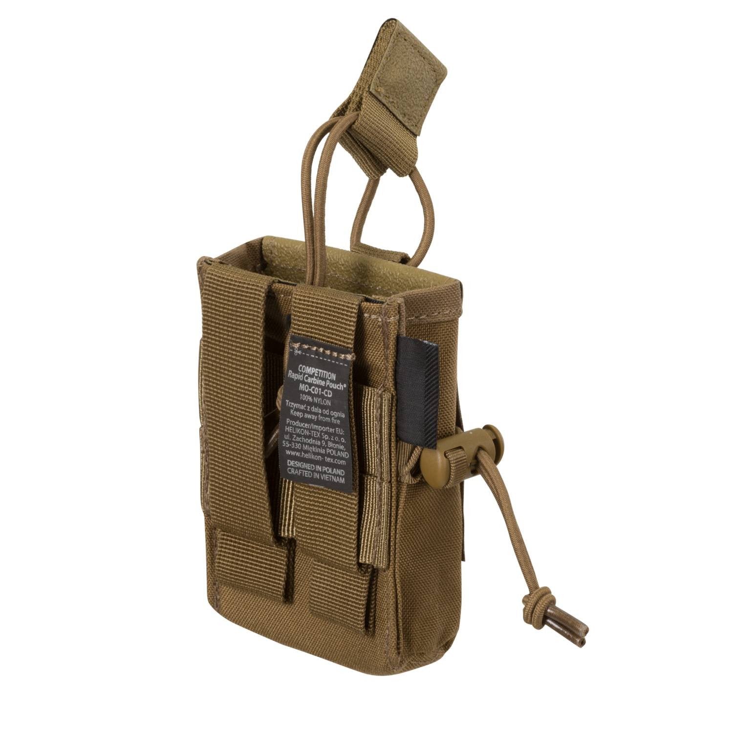 Bolsa COMPETITION para cargador AR/AK en negro, compatible con MOLLE/PALS
