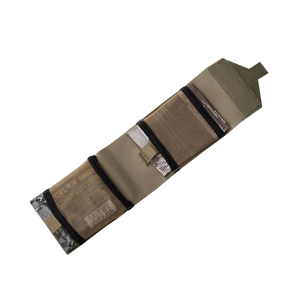 Botiquín FLAT MED POUCH negro, estuche de primeros auxilios de perfil bajo