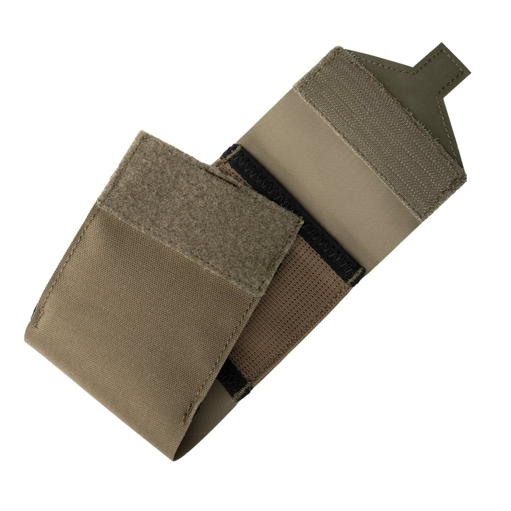 Botiquín FLAT MED POUCH negro, estuche de primeros auxilios de perfil bajo