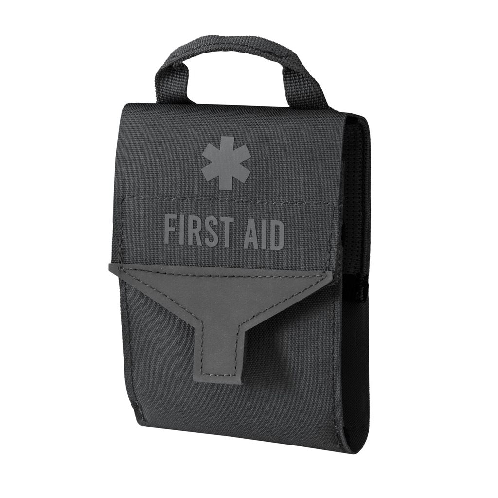 Botiquín FLAT MED POUCH negro, estuche de primeros auxilios de perfil bajo