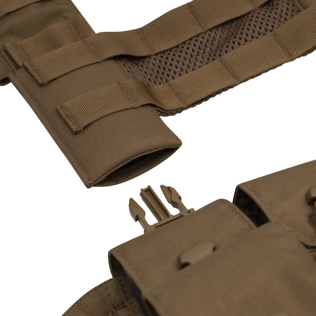 Panel pectoral GUARDIAN RECCE Cordura negro con anclajes MOLLE