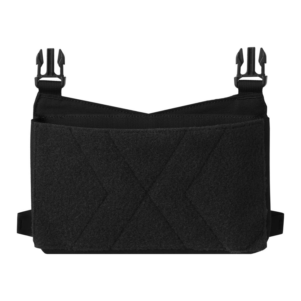Plataforma frontal GUARDIAN KANGAROO FLAP negra para portaplacas, vista frontal