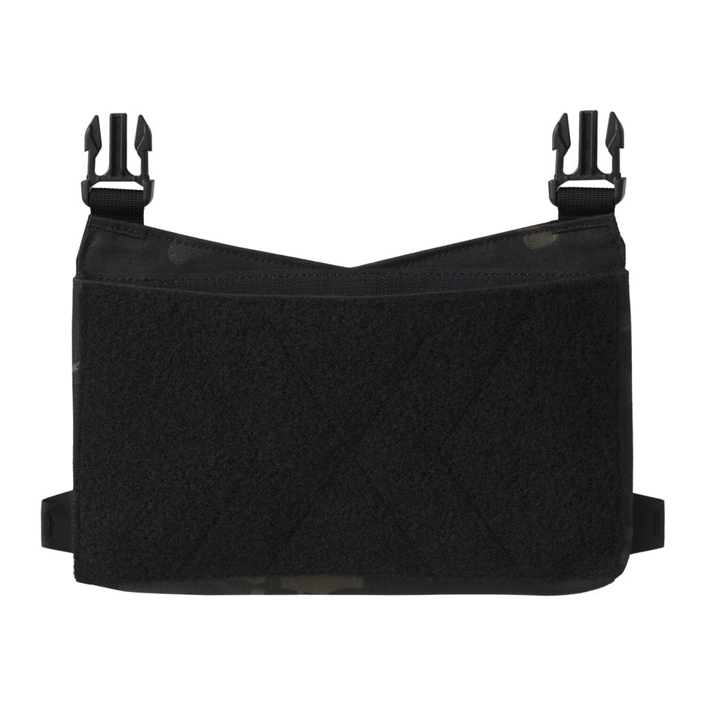 Plataforma frontal GUARDIAN KANGAROO FLAP negra para portaplacas, vista frontal