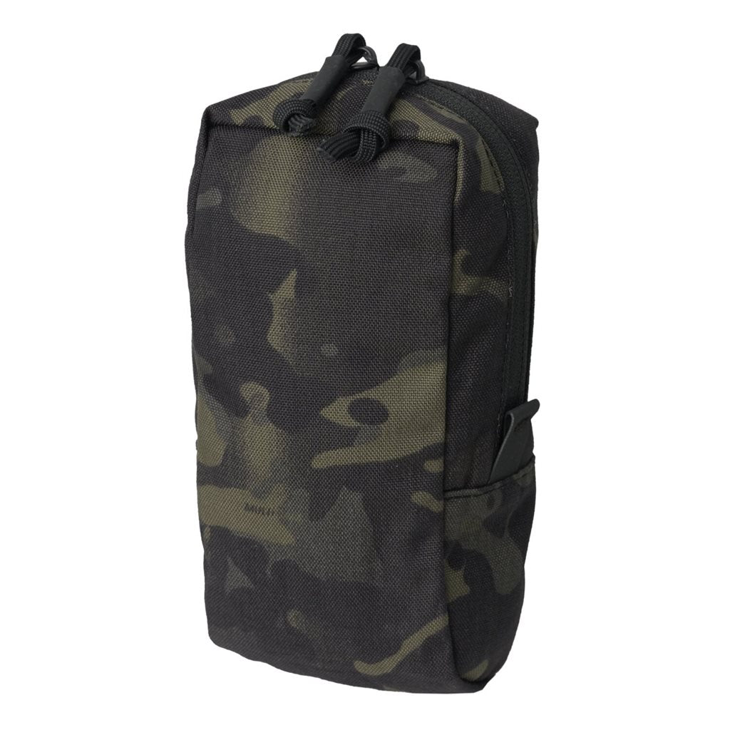 Funda universal MINI POUCH negra con cremallera bidireccional y compatibilidad MOLLE/PALS