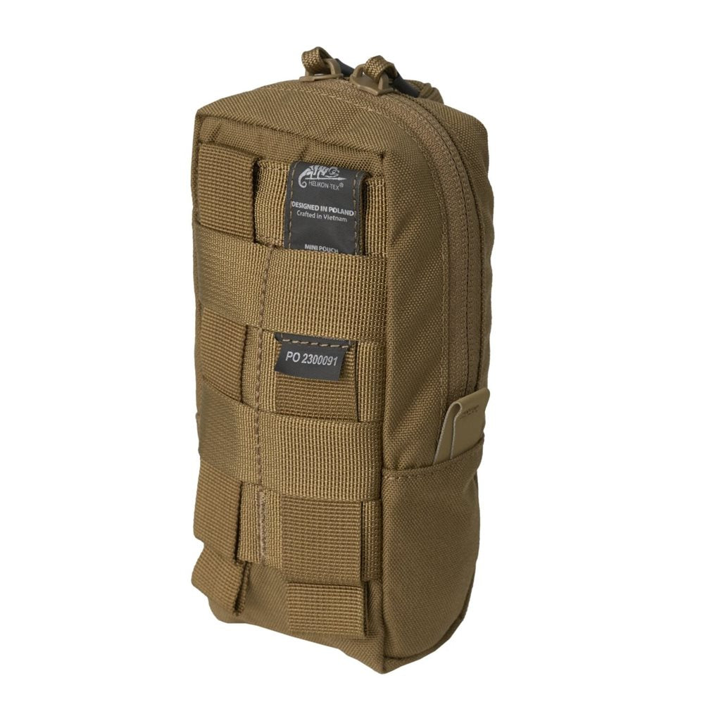 Funda universal MINI POUCH negra con cremallera bidireccional y compatibilidad MOLLE/PALS