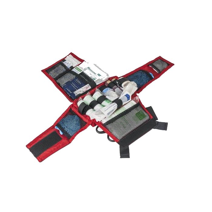 Botiquín MODULAR INDIVIDUAL MED KIT® Negro con inserto médico universal y bolsa/riñonera
