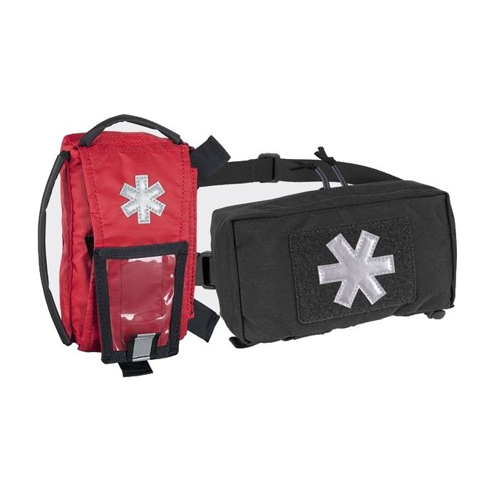 Botiquín MODULAR INDIVIDUAL MED KIT® Negro con inserto médico universal y bolsa/riñonera