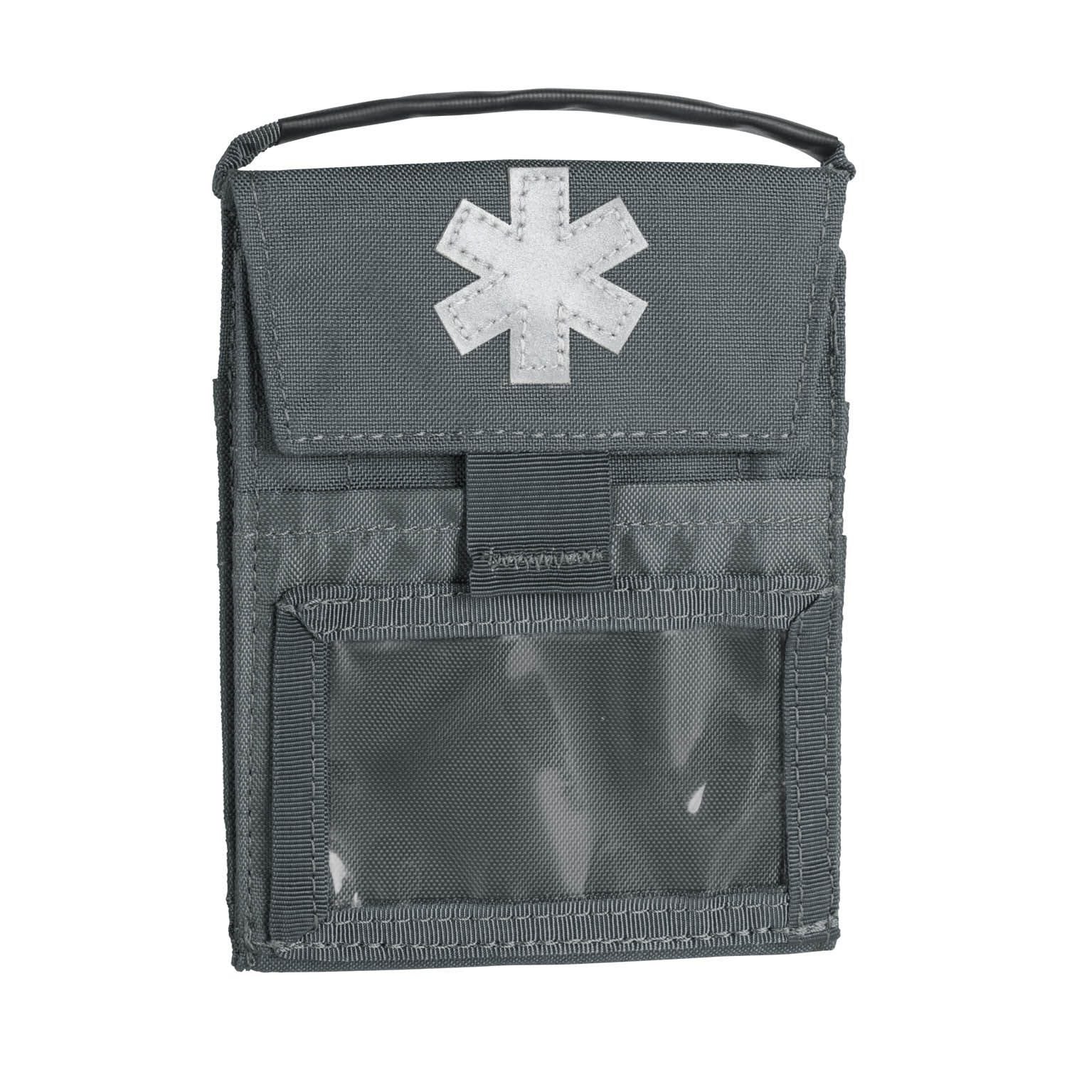 Funda botiquín MED Insert negra, ligera y plegable, diseño compacto que cabe en el bolsillo