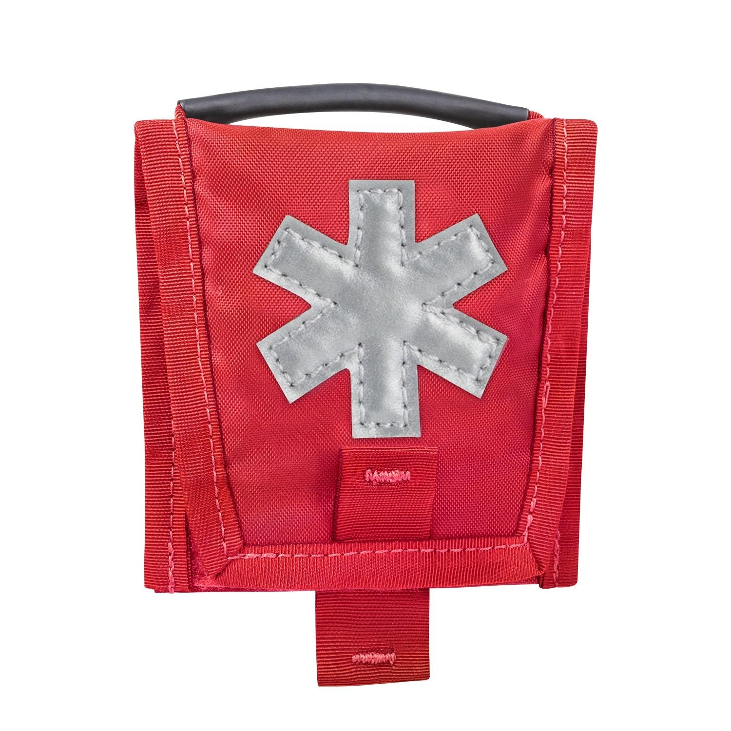 Botiquín MICRO MED KIT negro, insert plegable tipo cartera con dos bolsillos pequeños de borde reforzado