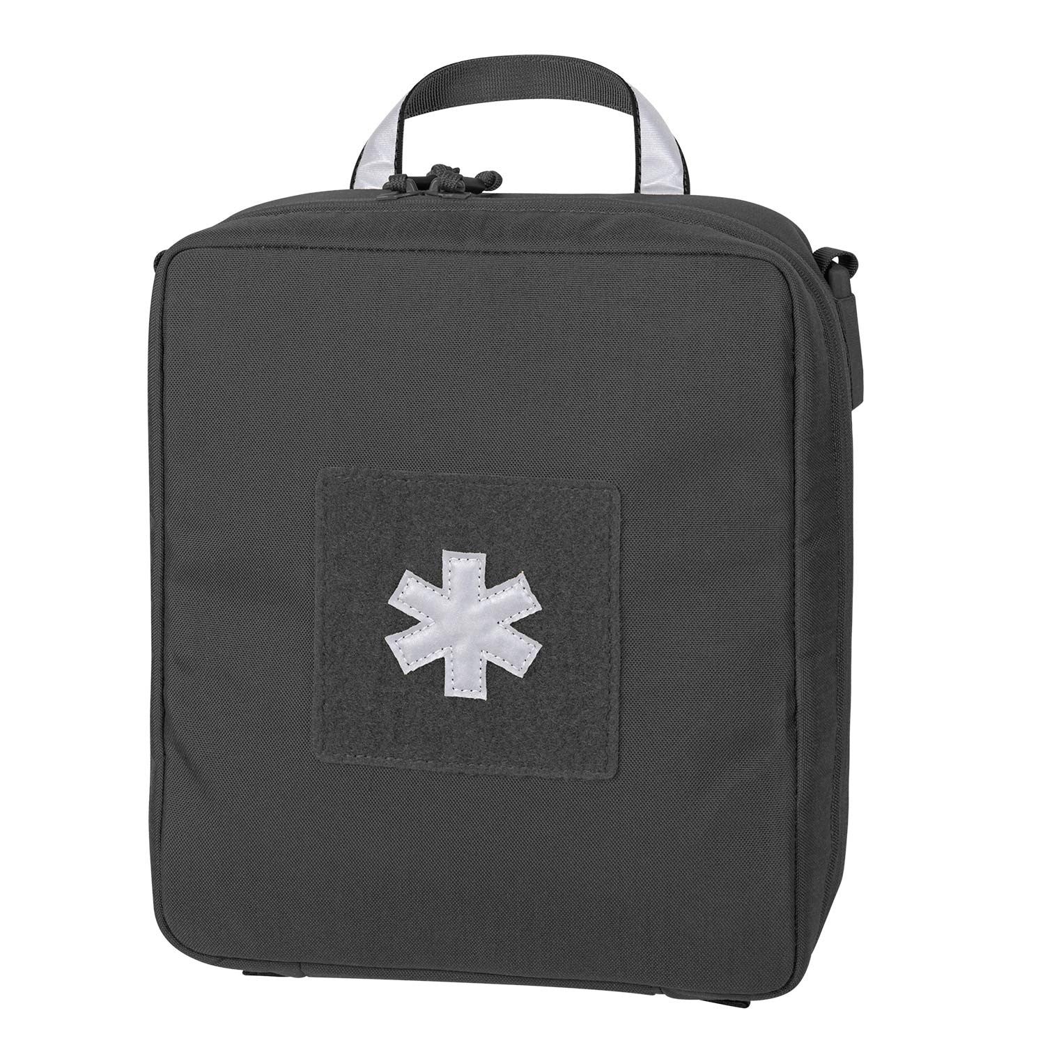 Funda para botiquín de coche negra MO-M07 en Cordura 500D con cremallera YKK y bolsillos de malla