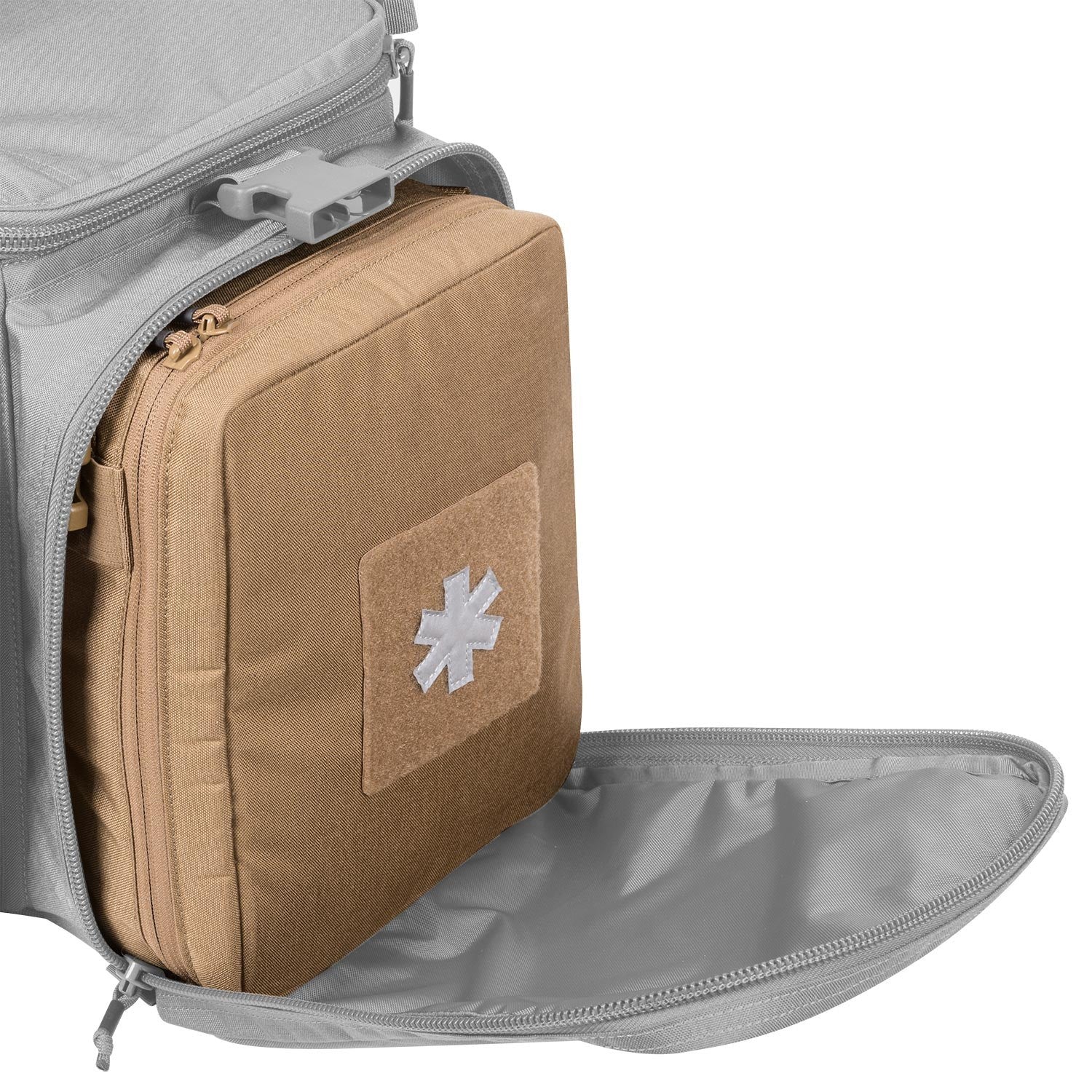 Funda para botiquín de coche negra MO-M07 en Cordura 500D con cremallera YKK y bolsillos de malla