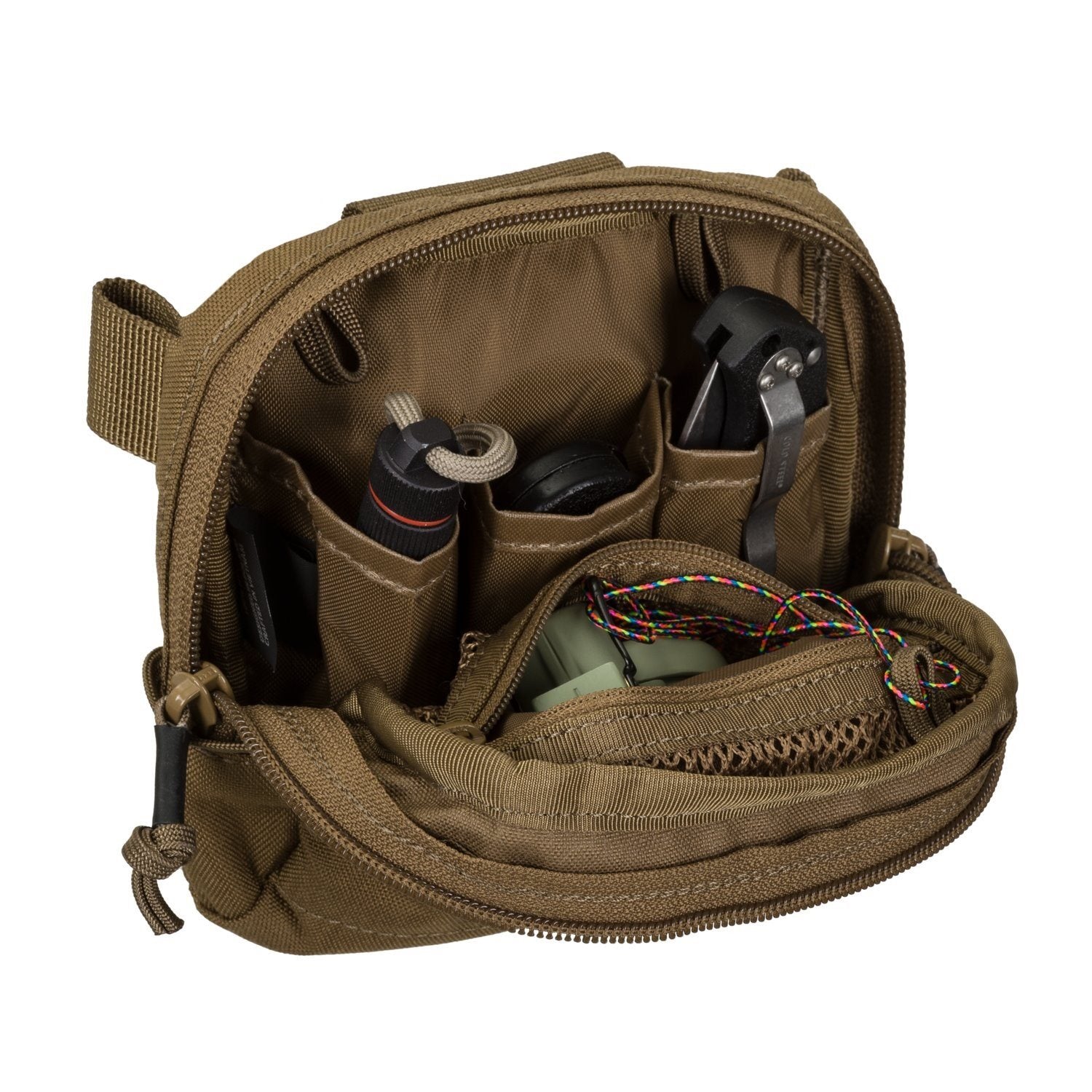 Funda S.E.R.E negra de Cordura 500D, compatible con MOLLE/PALS para equipo de supervivencia