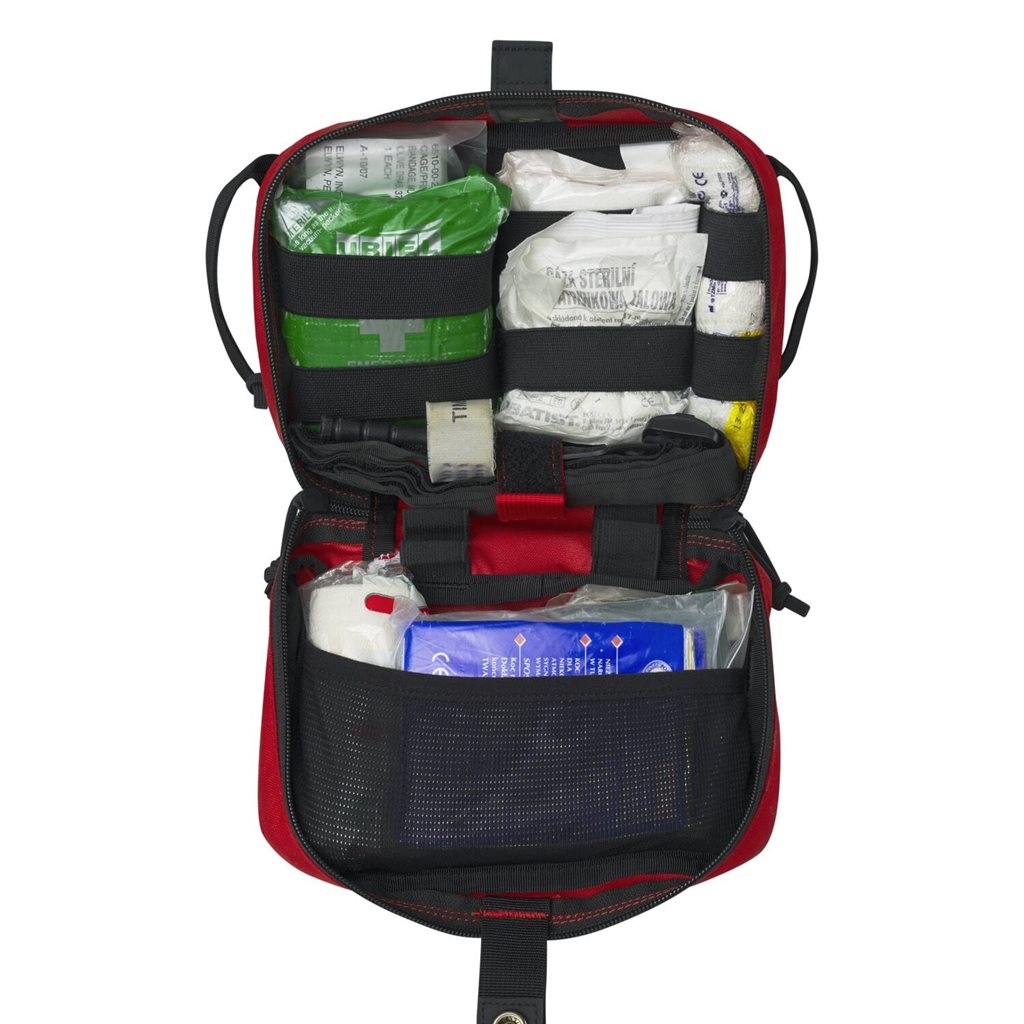 Funda VEHICLE MED KIT botiquín de coche negra con acceso rápido y sujeción al reposacabezas