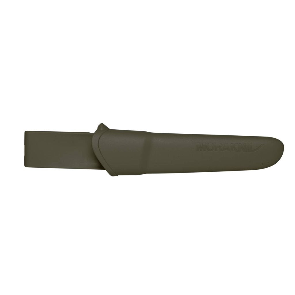 Cuchillo MORA COMPANION MG verde, hoja escandinava con recubrimiento triple, grosor 2 mm