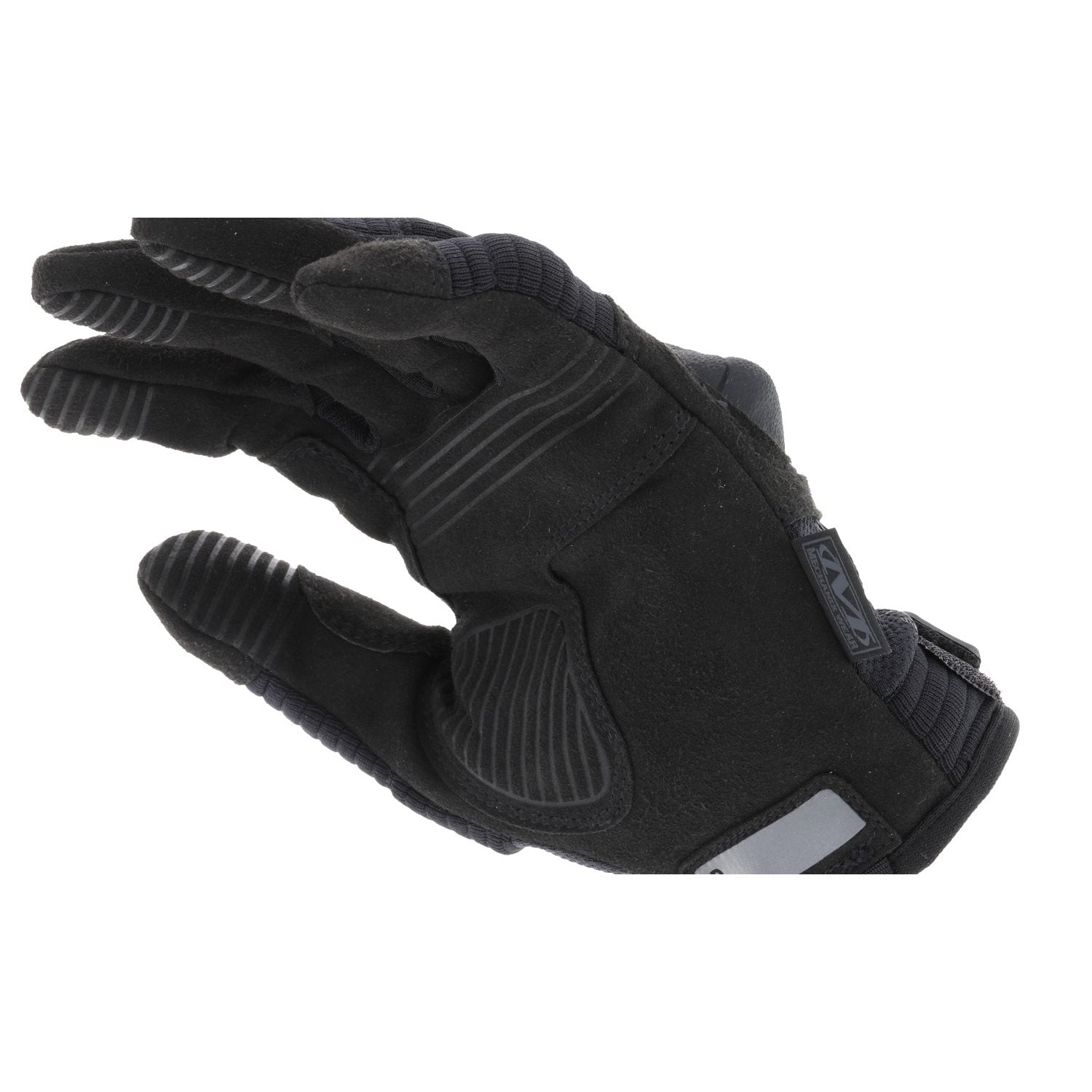Guantes Mechanix M-Pact 3 negros, vista de la palma y parte superior