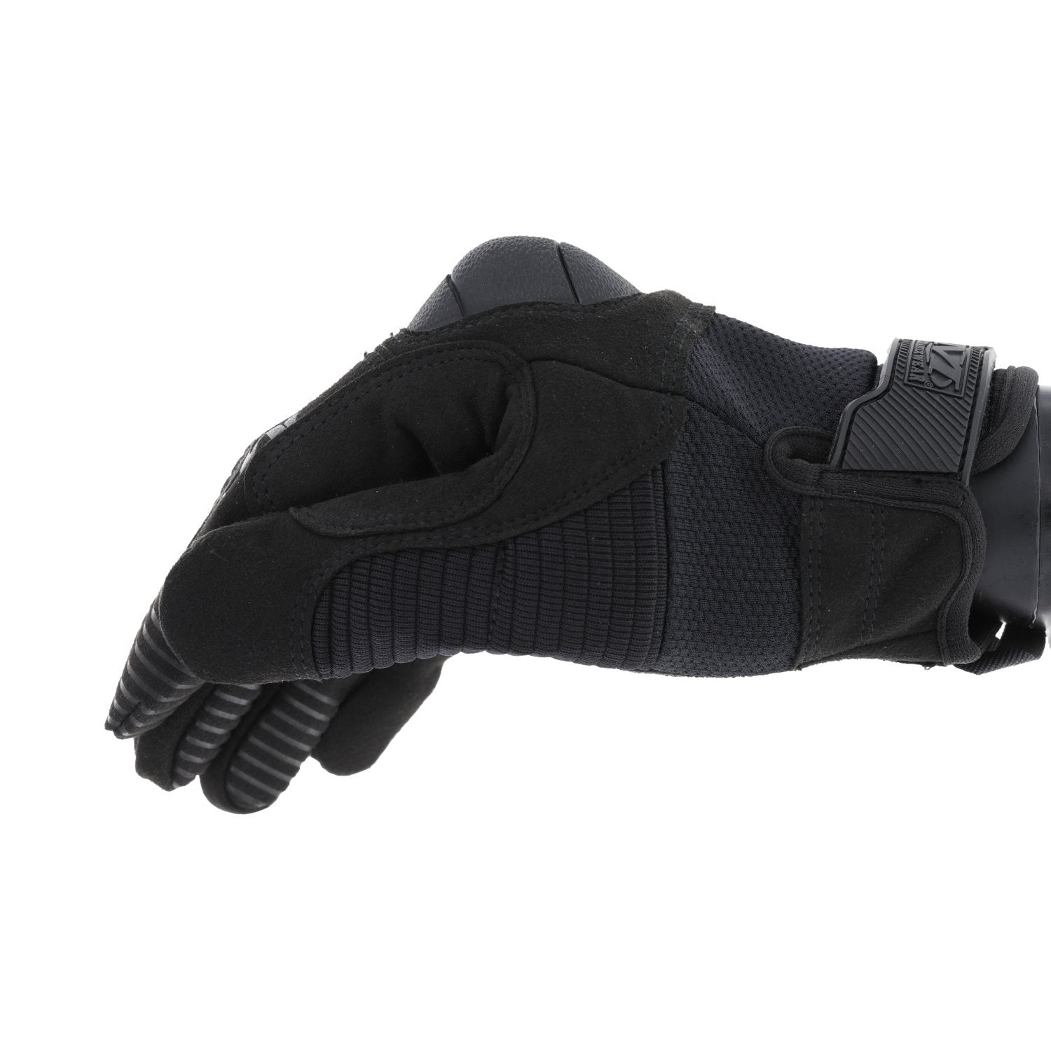 Guantes Mechanix M-Pact 3 negros, vista de la palma y parte superior